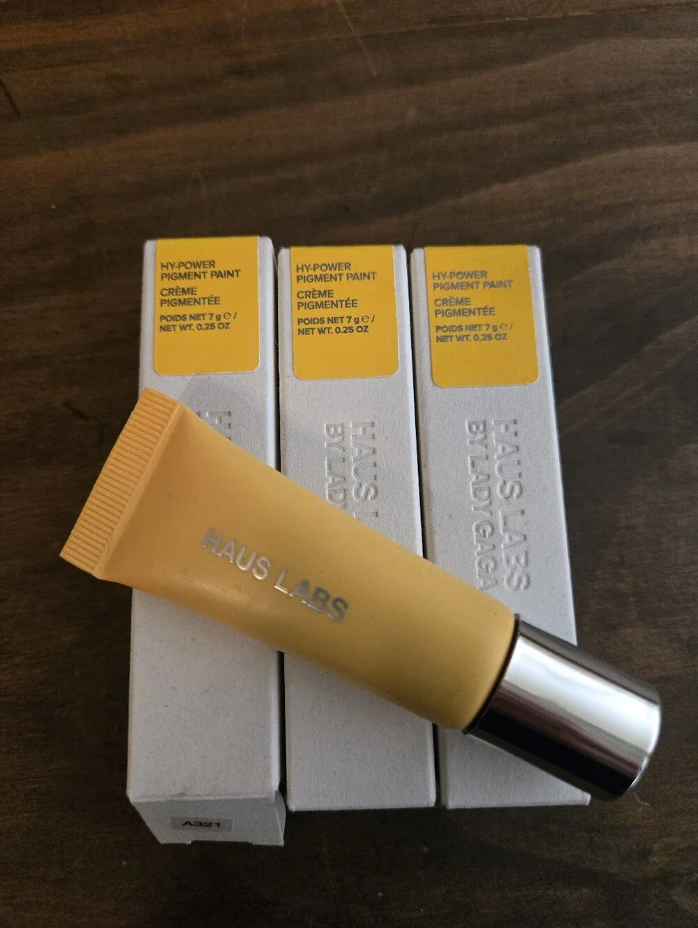 Set Of 3 Haus Labs By Lady Gaga Hy-power Pigment Paint - Citrine Matte